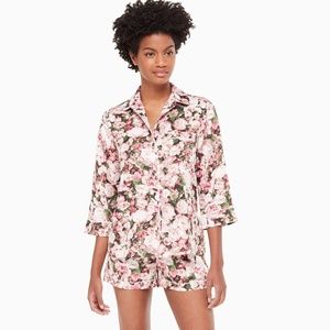 Kate Spade PJ Short Set in Photoreal Bouquet